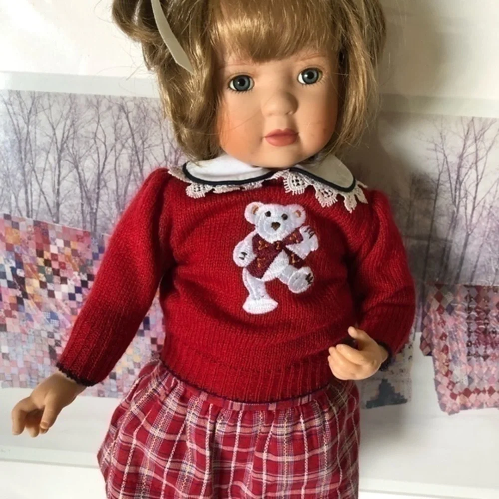 Vintage 2001 Jill School Girl Porcelain Doll